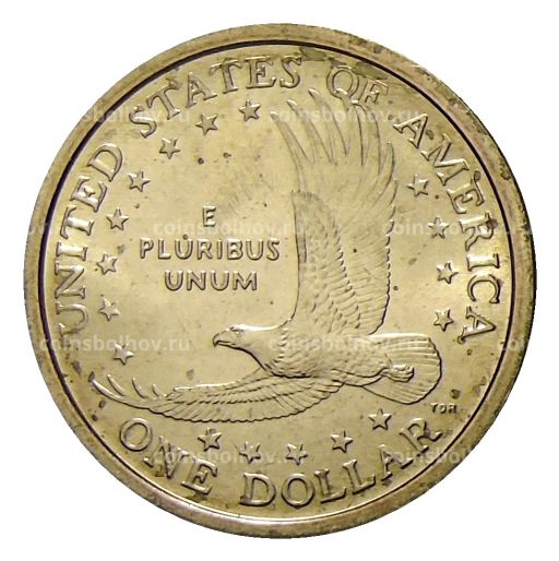 1 доллар 2000 года P США Сакагавея Парящий Орел