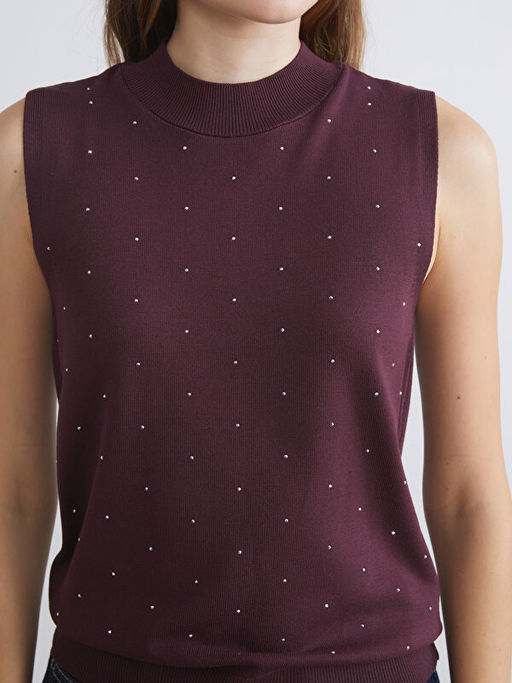 Bisiklet Yaka Ta?l? Kad?n Triko Atlet