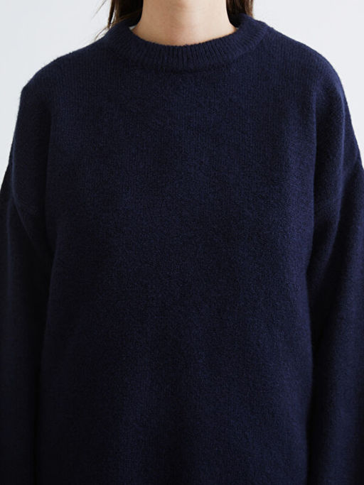 Bisiklet Yaka Kad?n Triko Kazak