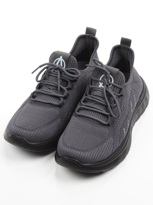 03-TEX-D01-04 DK. GREY Кроссовки летние мужские (текстиль)