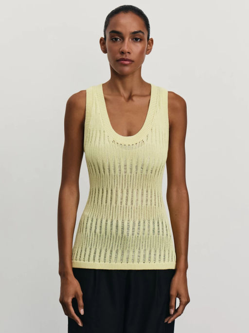 Майка ажурной вязки из вискозы / Zarina  фото 3