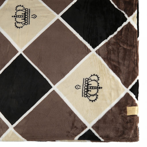 Плед/покрывало 220х200см "Шведский двор", велсофт "California" набивной, полиэстер 100%, плотность 270г/м2, упаковка: 20х33см пояс бумажный, "Домашняя мода" (Россия)