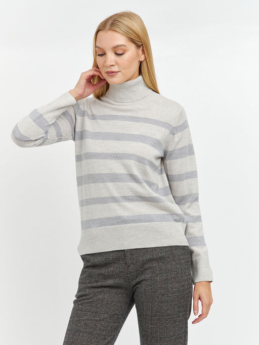 водолазка женская из шерсти в полоску - Glenfield фото 4