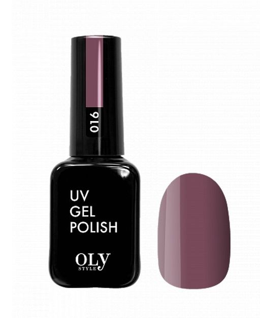 OLYSTYLE Гель-лак для ногтей тон 016 бордово-коричневый