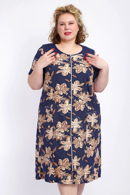 Халат 004 домашний на молнии