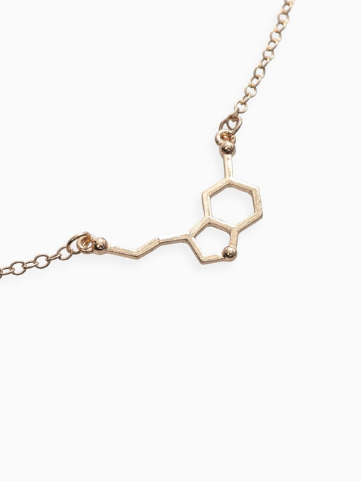 Цена за 2 шт. Кулон на цепочке "Молекула" 02, цвет золото