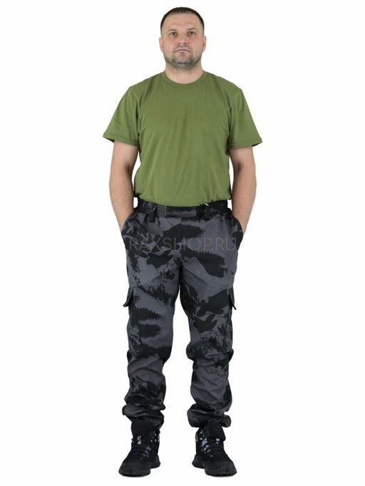 Удлиненный утепленный демисезонный костюм Forest trail Grey для активного отдыха (горка на флисе) - Rax фото 14