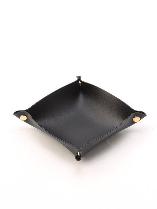 Цена за 2 шт. Подставка для мелочей «Квадрат», 13.5×13.5×3.2 см, чёрная