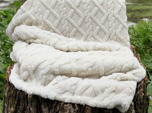 АРТ 008 Покрывало- плед стриженый 180*210 Латте