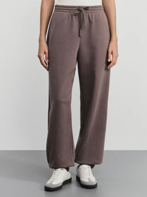 Утепленные джоггеры из хлопка / Zarina фото 2