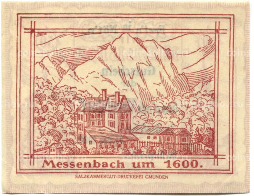 Банкнота 50 геллеров 1920 года Австрия  Форхдорф (нотгельд)