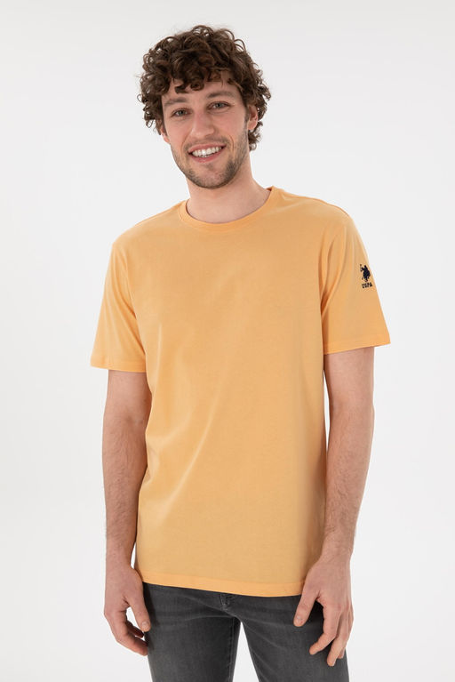 Erkek Regular Fit Bisiklet Yaka Turuncu Basic Ti__rt Sepette S_rpriz _ndirim - U.s. polo assn фото 2
