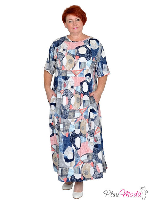Платье Модель №1459 размеры 44-84 - Plusmoda фото 2