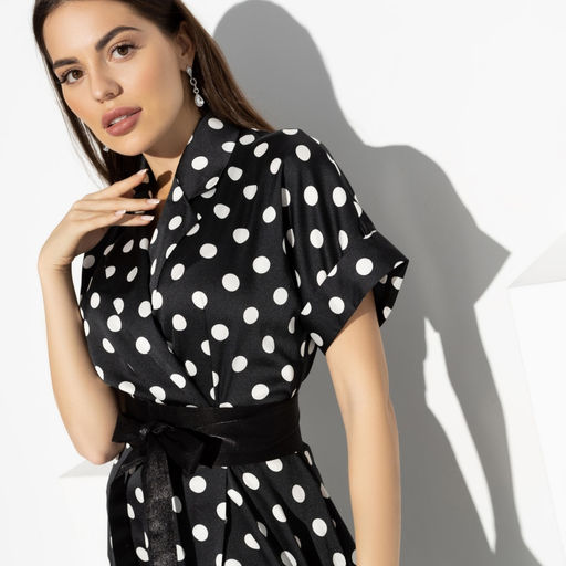 Платье Украшение леди (black elegant с поясом) - Charutti фото 3