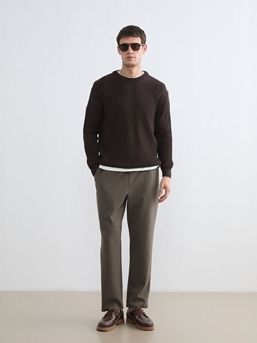 Bisiklet Yaka Erkek Triko Kazak