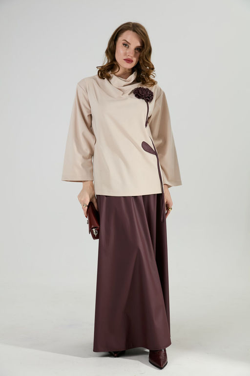 Джемпер NIKVA н923-7 капучино