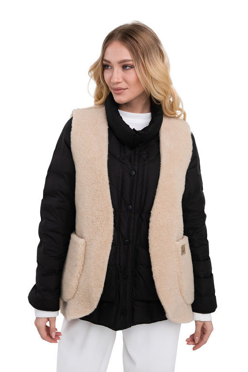 Жилет 3 в 1 (носи, как: домашний жилет / меховую подкладку / верхний слой одежды)