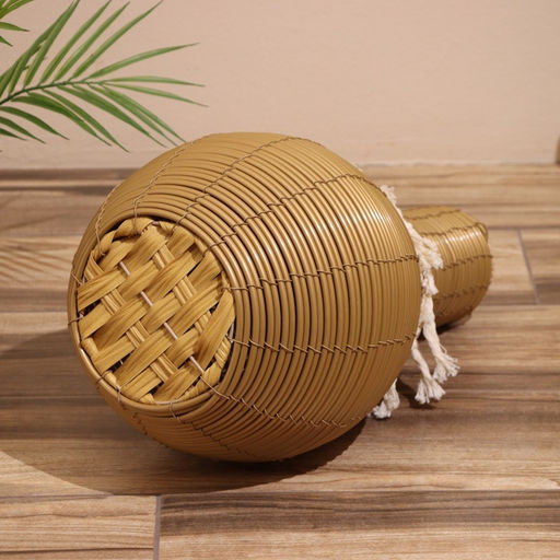 Ваза напольная, 27×27×50 см, плетёная