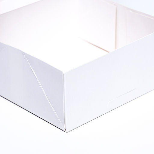 Цена за 2 шт. Коробка под бенто - торт с окном, белая,15×15.3×6.5 см