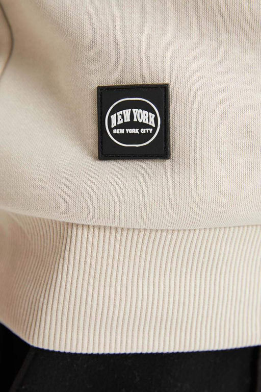 Толстовка обычного кроя с капюшоном и принтом - Defacto фото 7