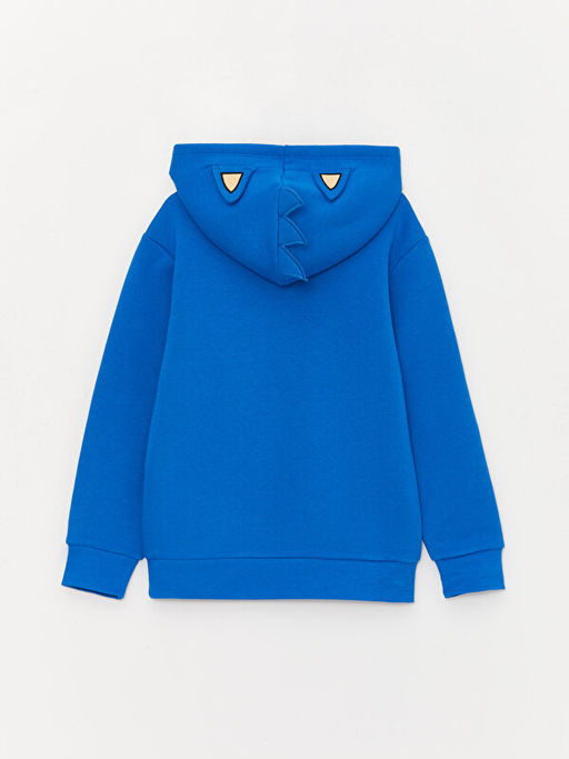 Sonic Bask?l? Uzun Kollu Erkek ?ocuk Hoodie - Waikiki фото 2