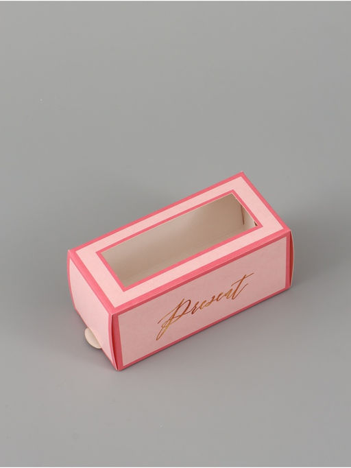 Цена за 5 шт. Коробка подарочная с окном «Подарок», 12×5.5×5.5 см, самосборная