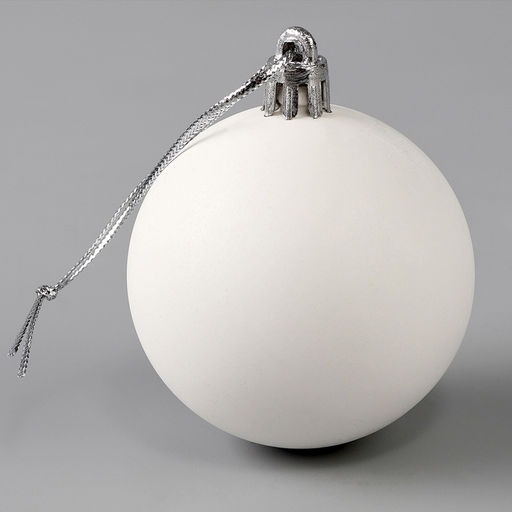 Ёлочный шар своими руками на новый год. Декор полубусинами и блестками «Фиолетовый», набор для творчества