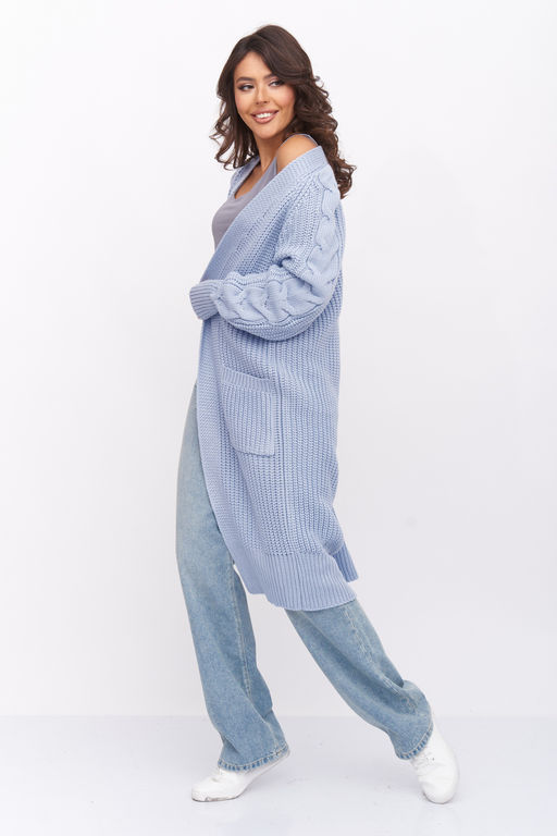 Кардиган Д 3084/голубой (1940) - Текстильная мануфактура фото 2