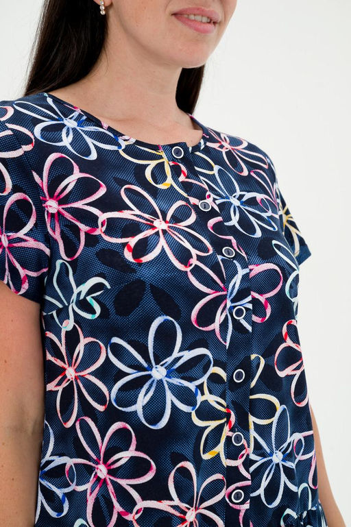 Платье женское из кулирки Кармелита лепесток - Амадэль фото 8