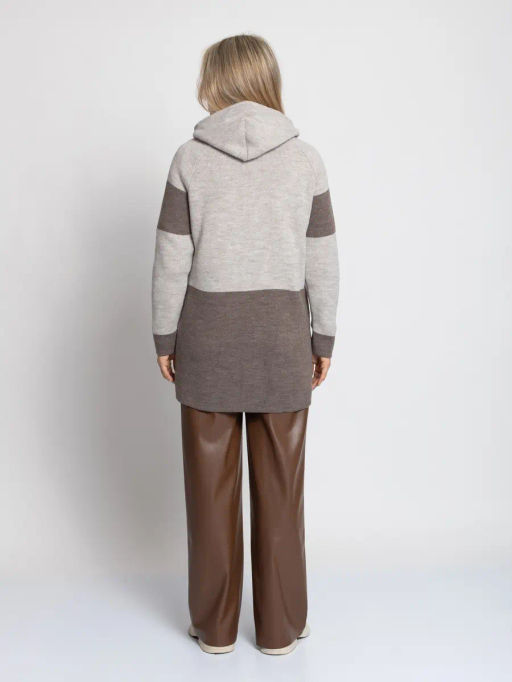 ЗЛАТА Кардиган В 1873/кофейный