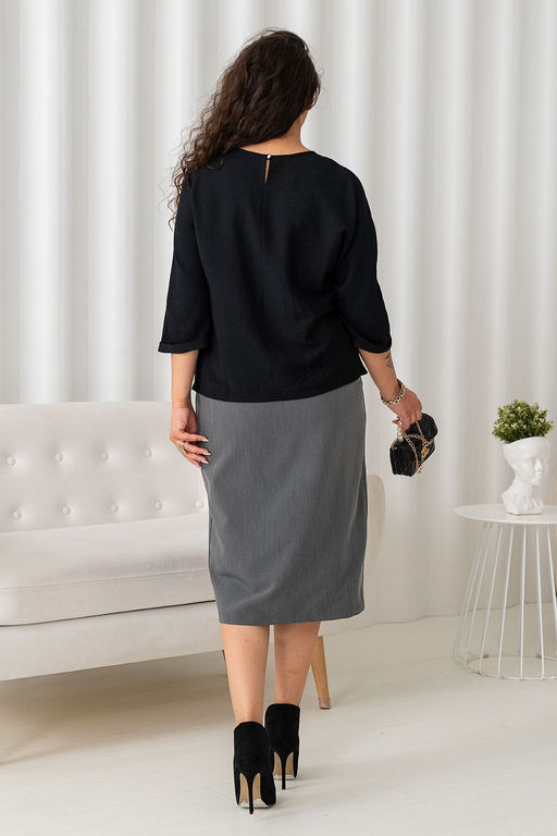 Блузка МД-249л черный