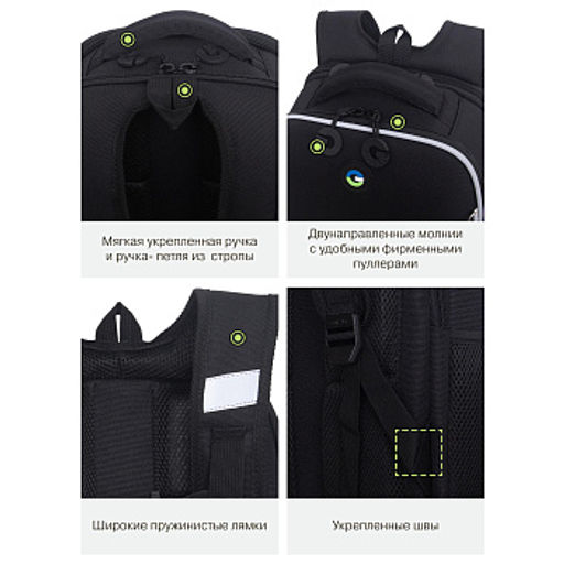 RAw-695-9 Рюкзак школьный с обвесом - Grizzly фото 17