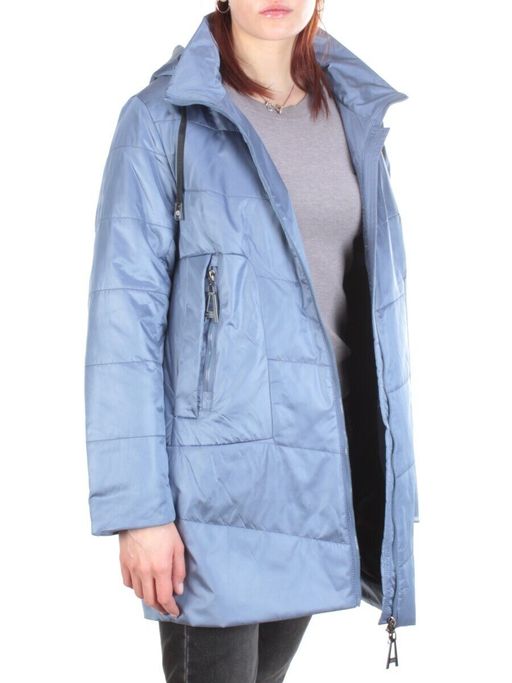 22-305 GRAY/BLUE Куртка демисезонная женская AKiDSEFRS (100 гр.синтепона) - Фабричный китай фото 6