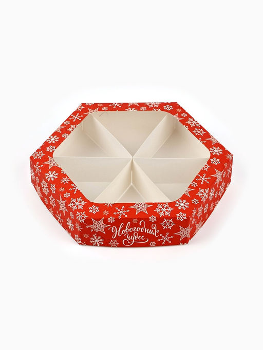 Цена за 5 шт. Коробка складная «Новогодних чудес», 20×23×4 см