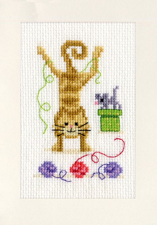 Набор для вышивания VERVACO PN-0145206 Игривые кошки 15 х 10.5 см