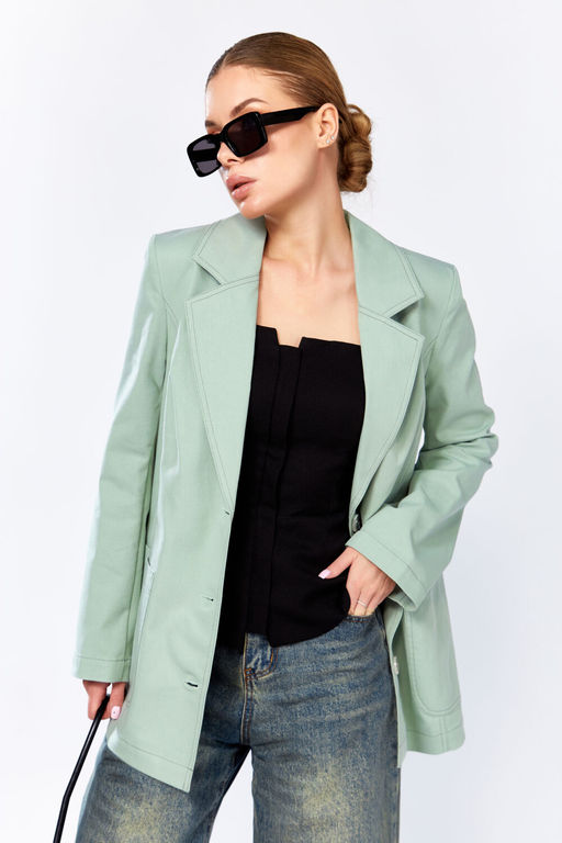 Жакет DOGGI 0196 фисташковый  фото 3