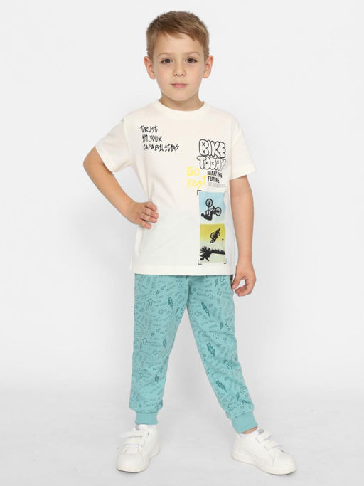 CRB wear/CSKB 63863-20-418 Футболка для мальчика,белый/Ex.Cherubino  фото 2