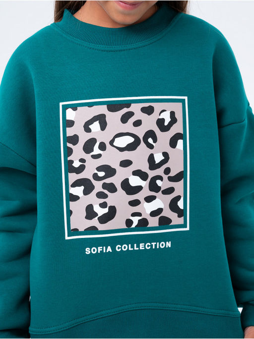 Костюм "Пятнышки" детский девочка изумруд