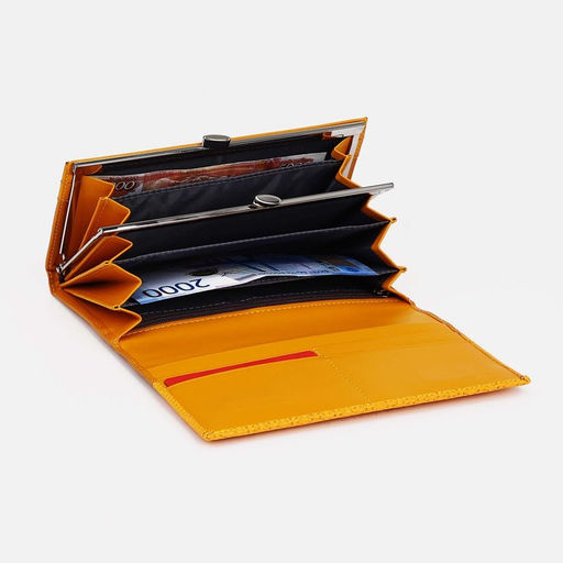 Кошелёк на магнитах, цвет жёлтый - Simaland фото 3