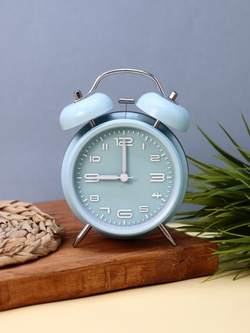 Часы-будильник "Numeral white", blue (16,7х12,5 см)