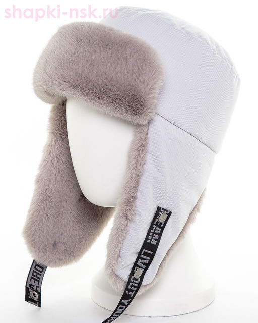 Тиффани плащевка рубчик Ушанка женская (56-58)