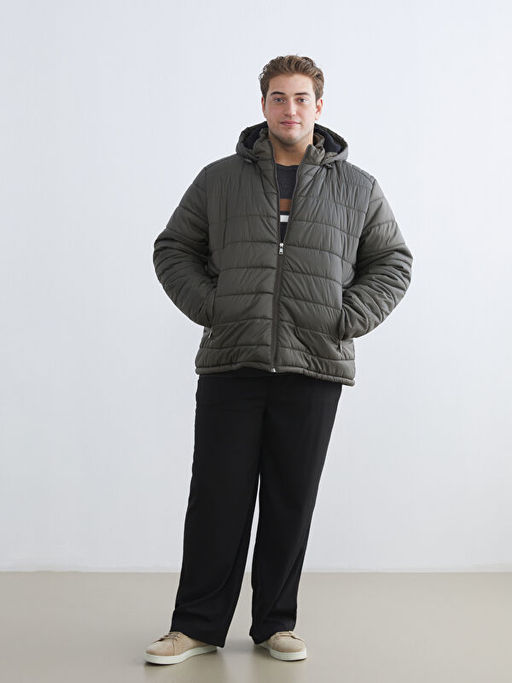 Standart Kal?p Kap??onlu Erkek ?i?me Mont