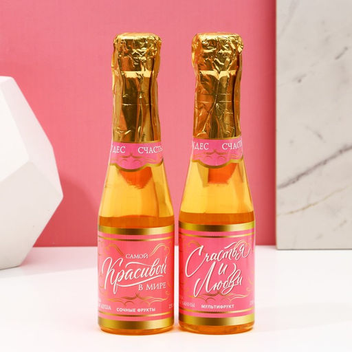 Подарочный набор Самой красивой: гель для душа и пена для ванны шампанское, 2?250 мл, Чистое счастье  фото 2