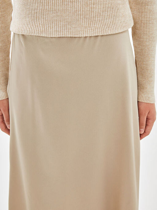 Dar Fit Saten Kad?n Etek