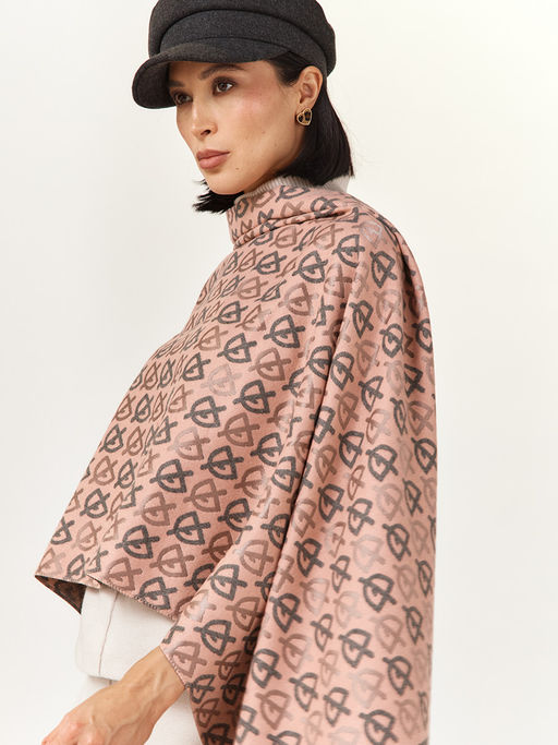 в составе ШЕРСТЬ  и КАШЕМИР Большой, мягкий, теплый  двусторонний палантин - Tantino фото 4