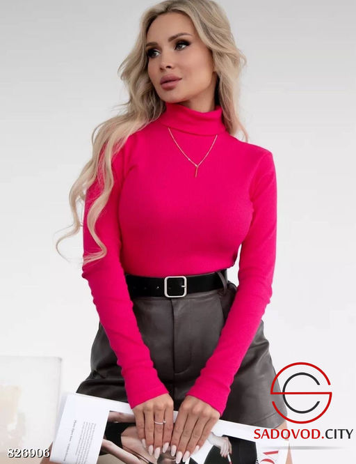 Водолазка однотонная женская