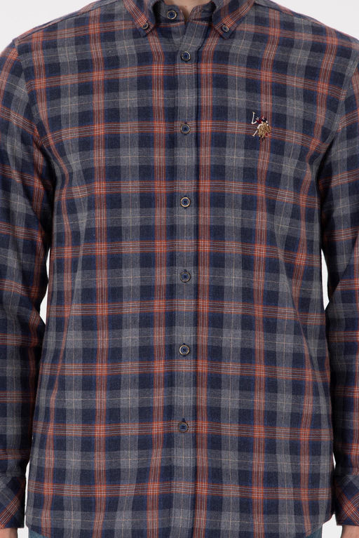 Мужская темно-синяя рубашка с длинным рукавом Неожиданная скидка в корзине - U.s. polo assn фото 6