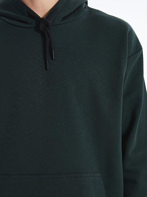 Uzun Kollu Erkek Kal?n Hoodie