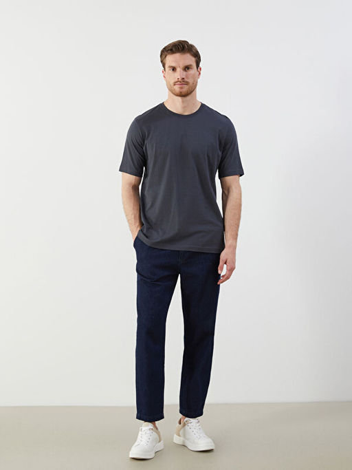 Bisiklet Yaka Penye Erkek Ti??rt