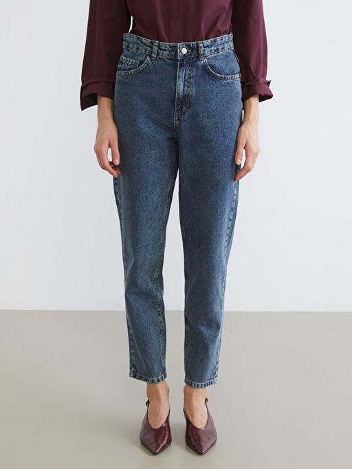 Mom Fit Kad?n Jean Pantolon